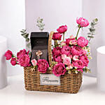 Titan Watch With Romantic Blooms Gift For Her