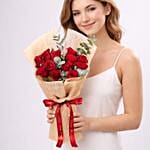 12 Red Roses Valentine Bouquet