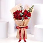 12 Red Roses Valentine Bouquet