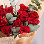 12 Red Roses Valentine Bouquet