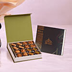 Eid Floral Arrangement With Baklawa Box