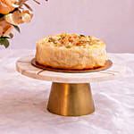 Eid Flowers With Baklava Baked Cheese Cake