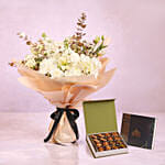Eid Floral Arrangement With Baklawa Box
