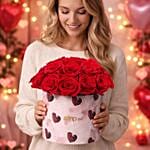 Valentines 15 Red Roses Box