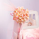 شنطة هدايا يوم المرأة مع هيدرانج وردية