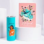 Womens Day Notebook And Tumbler Gift Set