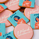 Happy Womens Day Designer Cookies 12 Pcs