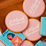 Happy Womens Day Designer Cookies 12 Pcs