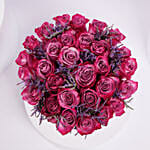 Luxury Pink Roses In A Box