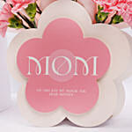 Pink Carnations Flower Arrangement For Mom