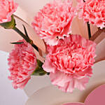 Pink Carnations Flower Arrangement For Mom