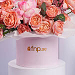 Premium Blush Roses Box For Womens Day