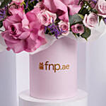 Premium Pink Rose Arrangement With Affirmation Topper