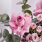 Premium Pink Rose Arrangement With Affirmation Topper