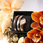 Just Cavalli Triple Tone Luxury Watch For Her