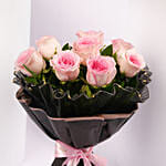 Luxury Led Pink Roses Gift Bouquet