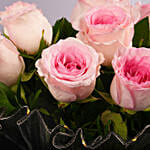 Luxury Led Pink Roses Gift Bouquet
