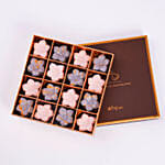 علبة شوكولاتة الزهور الفاخرة