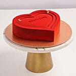 Valentine Bliss Heart Chocolate Cake