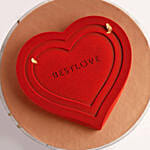 Valentine Bliss Heart Chocolate Cake