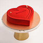 Valentine Bliss Heart Chocolate Cake