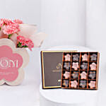 Luxury Mom Flower Arrangement Ahd Chocolate Box