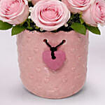 Blushing Roses For Mom