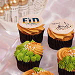 6 Eid Mubarak Cupcakes