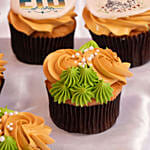 6 Eid Mubarak Cupcakes