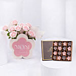 Mom Floral And Chocolate Gift Set