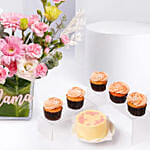 Mothers Day Blooms And Cupcakes
