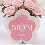 Pink Roses Arrangement For Mom