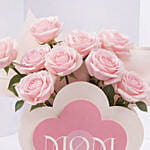 Pink Roses Arrangement For Mom