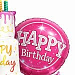 Happy Birthday Cake Balloon Set