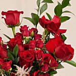 Luxury Red Roses And Gerberas Flower Box Gift