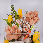Bunny Glass Flower Box