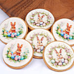 Easter Bunny Printed Cookies