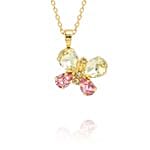 Caroline Svedbom Butterfly Swarovski Crystal Necklace