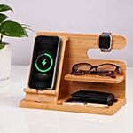 Personalized Wooden Office Organizer Stand