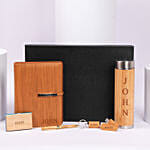 Engraved Wooden Executive Stationery Gift Box