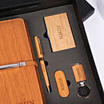 Engraved Wooden Executive Stationery Gift Box