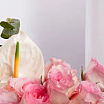 Luxury Pink And White Flower Box