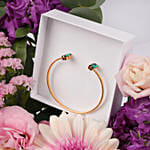 Caroline Svedbom Baguette Bracelet Emerald for Her