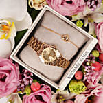 Michael Kors Watch And Jewel Heart Gift Box for Her