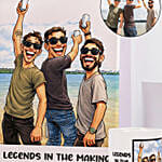 Legends in the Making Caricature and Mug Set