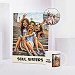 Soul Sisters Caricature and Mug Set