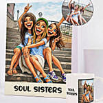 Soul Sisters Caricature and Mug Set
