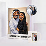Better Together Caricature and Mug Set