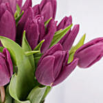 فازة زهور توليب أرجواني