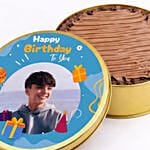 Personalized Birthday Tin Cake half Kg